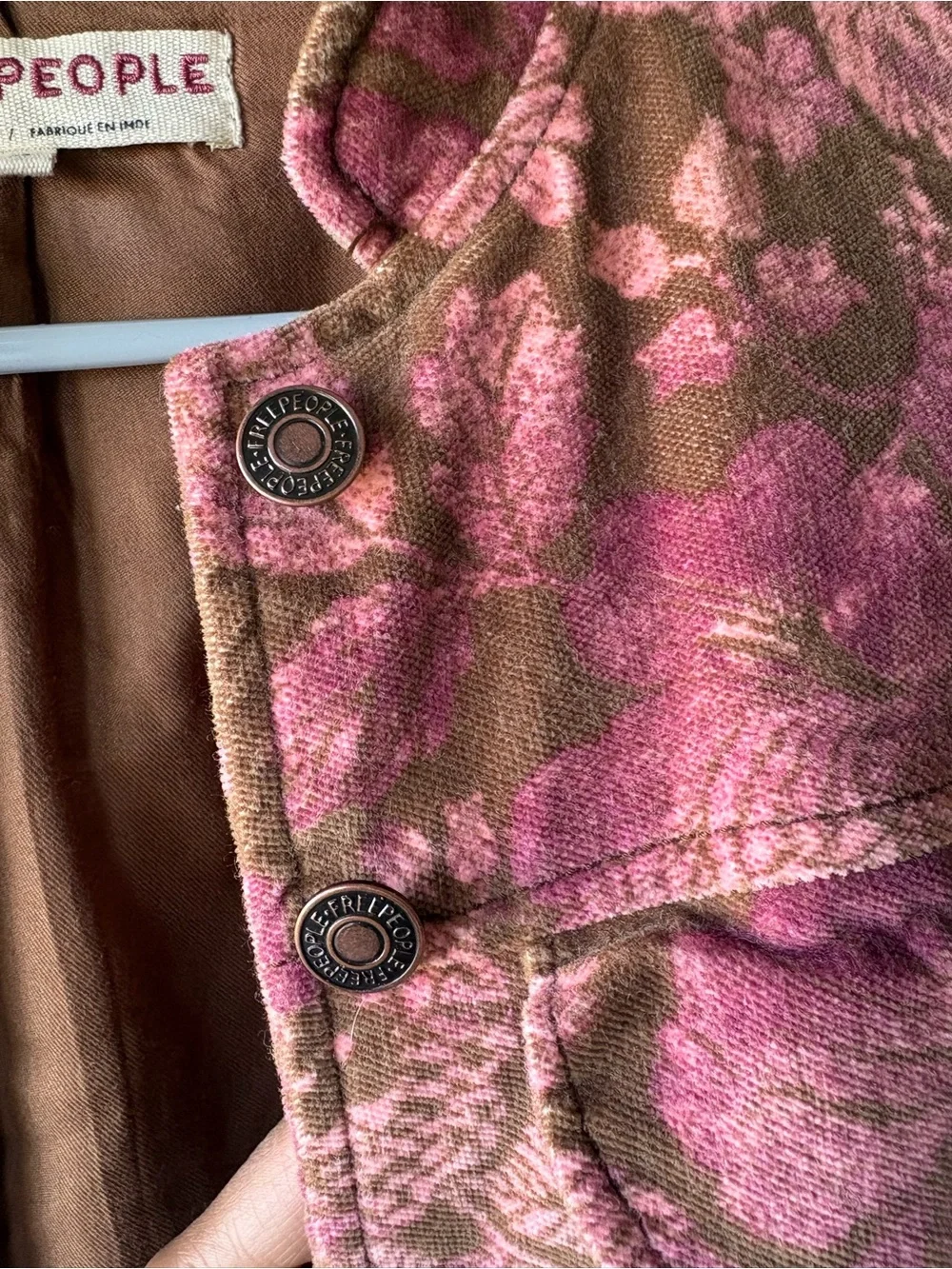 Free People Jocelyn Velvet Printed Jacket